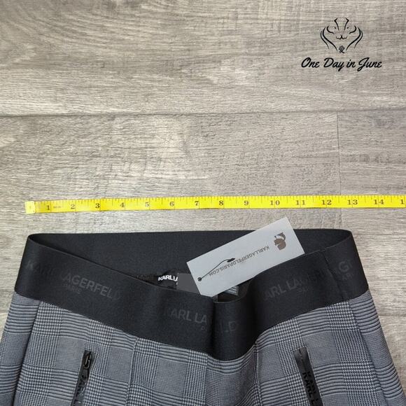 Karl Lagerfeld Paris Houndstooth Ankle Pants Size S - Picture 5 of 8
